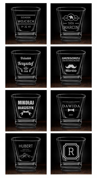 SZKLANKA DO WHISKY GRAWER PREZENT DLA TATY