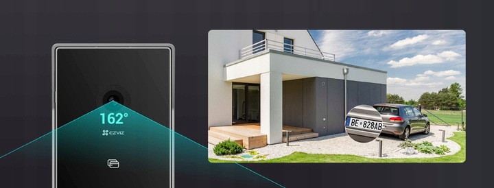 Wideodomofon WIFI Domofon FURTKA 7 cali Monitor EZVIZ CS-HP7 Aplikacja