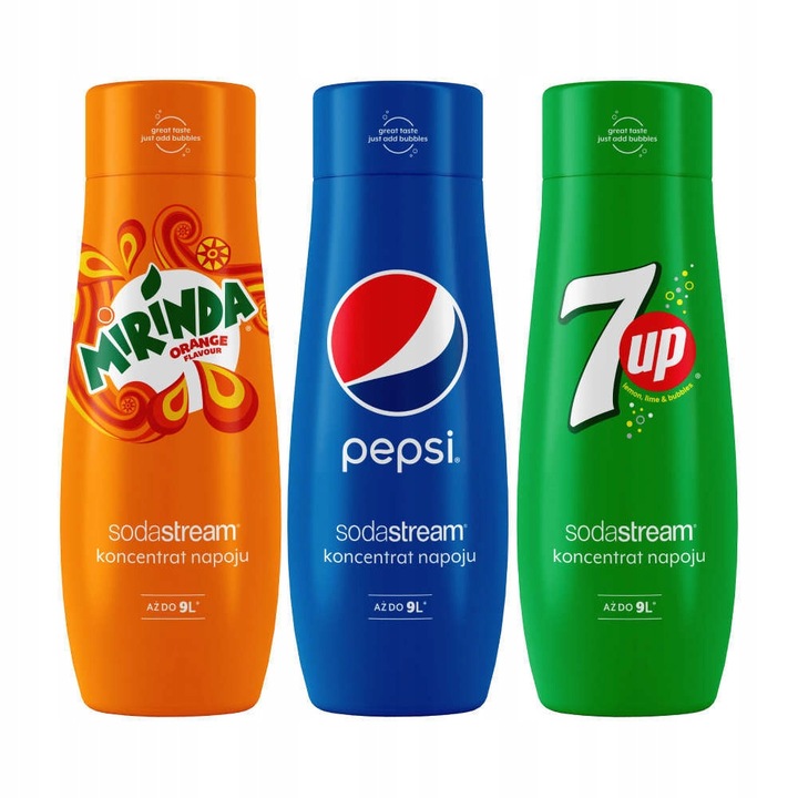 Syrop SodaStream Pepsi, Mirinda, 7up 3x440ml