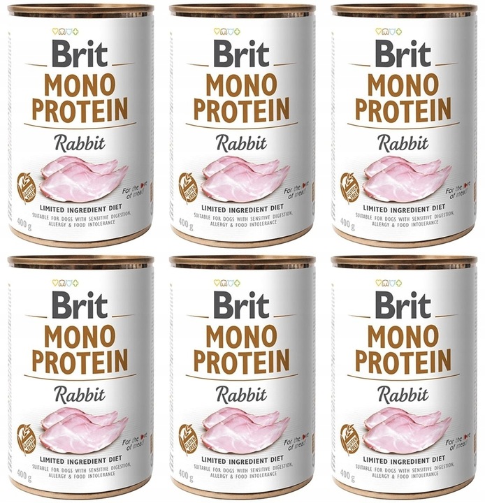 BRIT MONO PROTEIN RABBIT 6x400g karma mokra