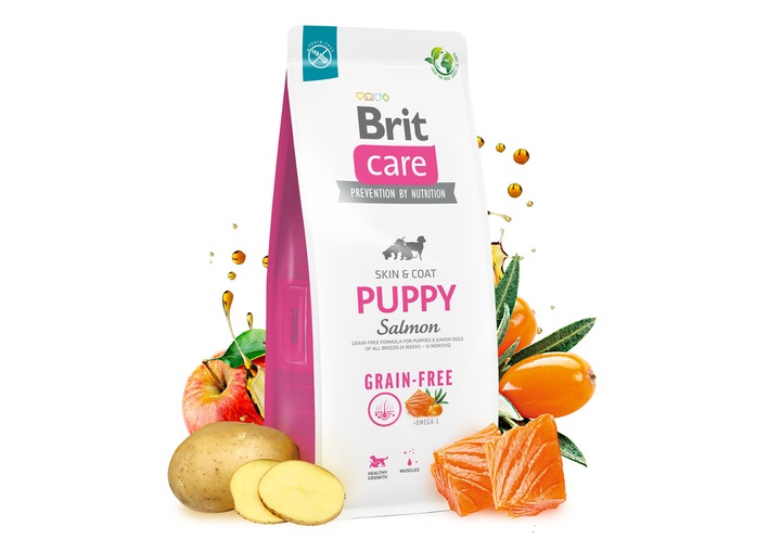 BRIT CARE Dog Grain-free Puppy Salmon 12kg