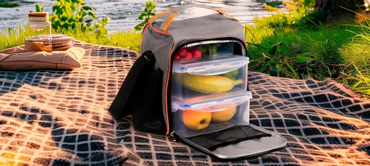 Torba termiczna lodówka Z POJEMNIKAMI LUNCHBOX termoizolacyjna TL09+Wkłady