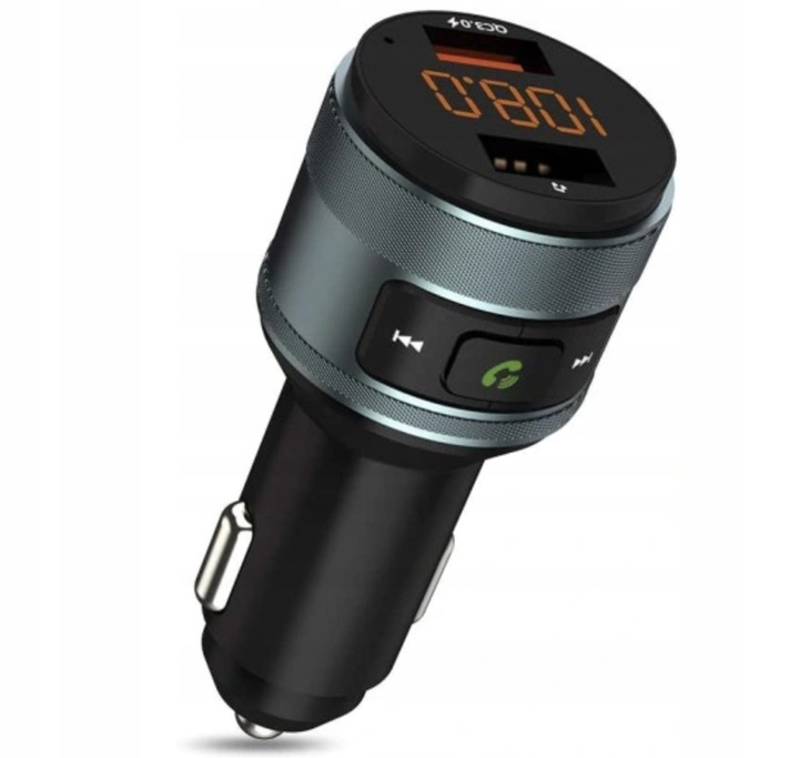 Transmiter samochodowy C57 Bluetooth FM szybkie ładowanie QC 3.0 61B239