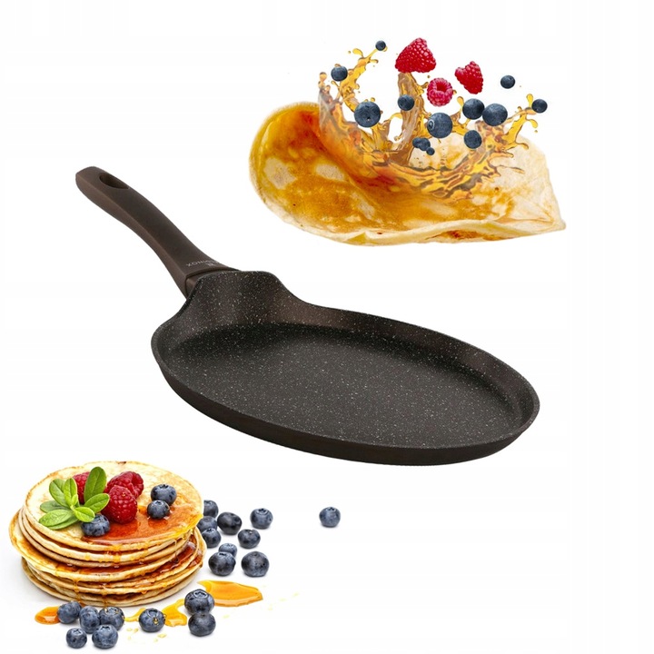 Patelnia do naleśników nieprzywierająca indukcja gaz Valdinox Aurum 24 cm