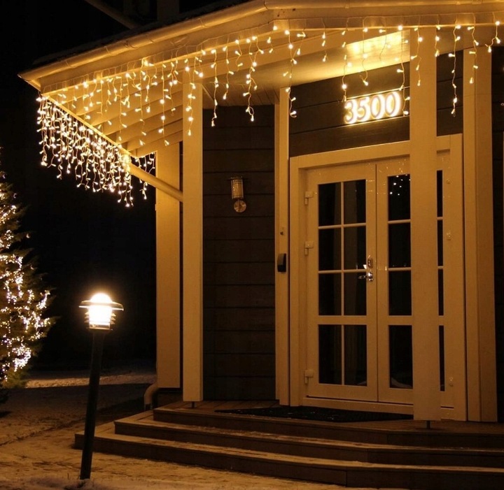 SOPLE 500 LED LAMPKI ZEWNĘTRZNE IP44 STAŁE + FLASH KURTYNA ŚWIETLNA GRUBE