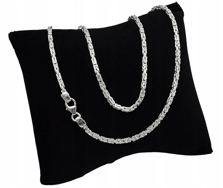 Łańcuszek Srebrny Splot Królewski 2,00 mm Pełny Diamentowany pr 925