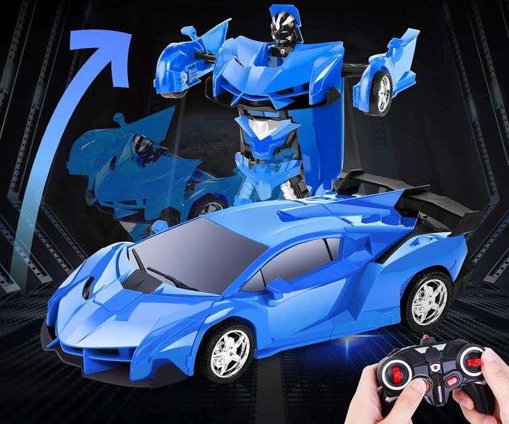 Thedttoy Transforming Toys – Zdalnie Sterowany Samochód 2w1 Robot