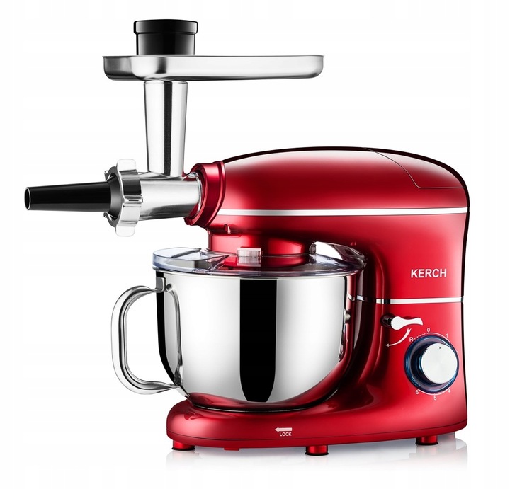 ROBOT KUCHENNY PLANETARNY MIKSER Z MISĄ KERCH ROTARY 4000W RED 6,2L