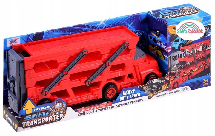 TIR laweta + 6 autka resoraki wyrzutnia cięzarówka Ciężarówka do przewozu s