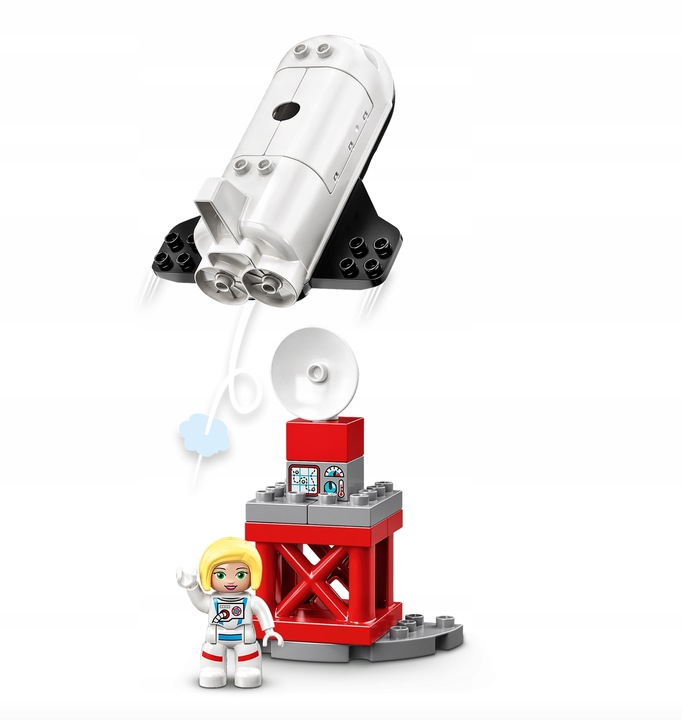 KLOCKI LEGO DUPLO LOT PROMEM RAKIETĄ W KOSMOS PREZENT DLA 2,3,4,5 LATKA