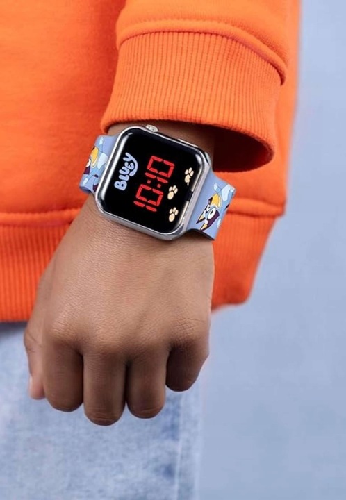 Cyfrowy zegarek kwarcowy dla chłopców Bluey