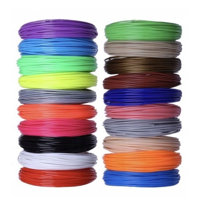 BEZPIECZNY FILAMENT PCL WKŁADY DO DŁUGOPISU 3D 100m 20x5m