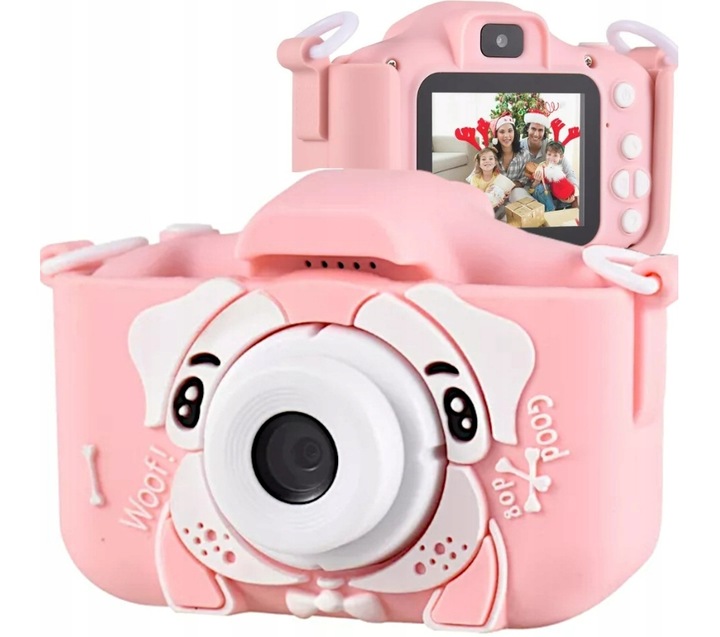 Aparat dla dzieci różowy