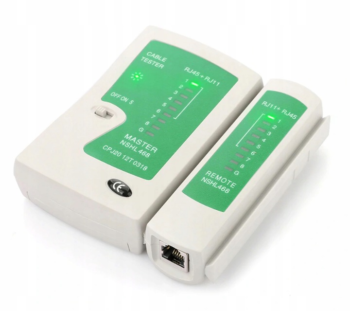 TESTER KABLI TESTER ŚCIĄGACZ ZACISKARKA RJ45 LAN 3