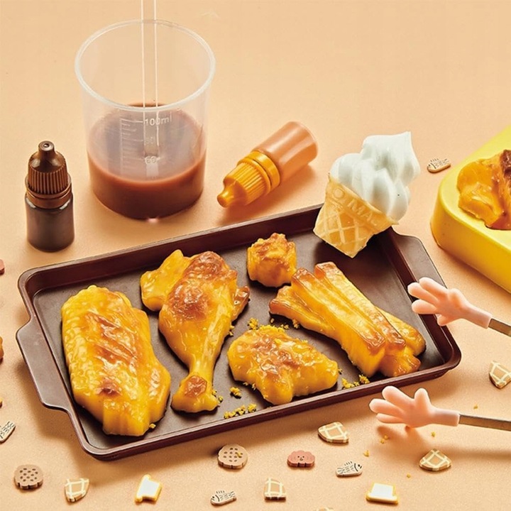 ZESTAW DO ROBIENIA GNIOTEK CUKIERNIA ANTYSTRESOWY SQUISHY DIY DLA DZIECI