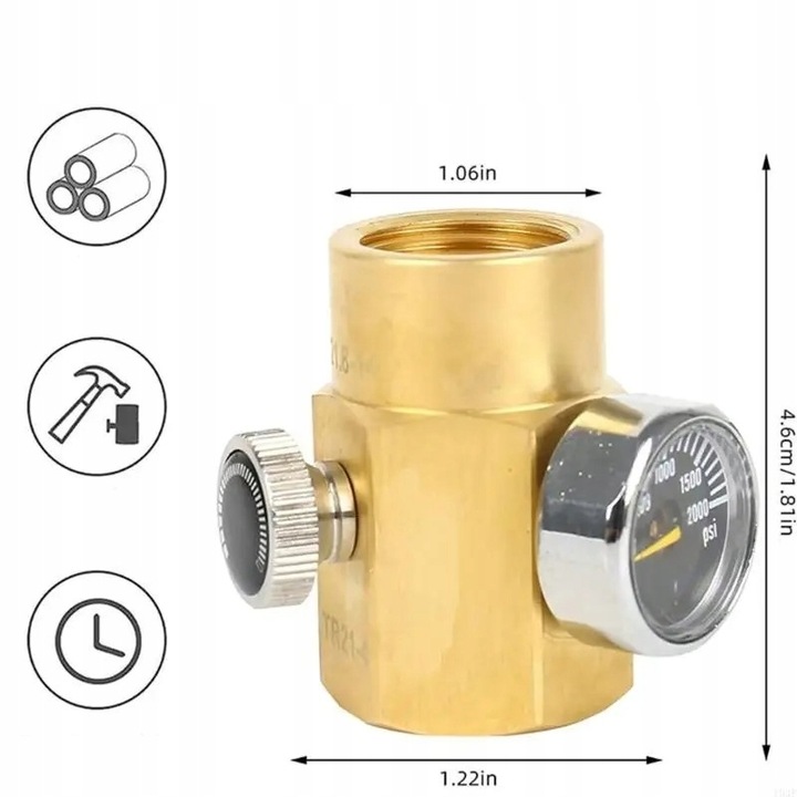 Przetoczka Tr21/4 Do SodaStream Brita Philips Naboje Niebieskie Twist