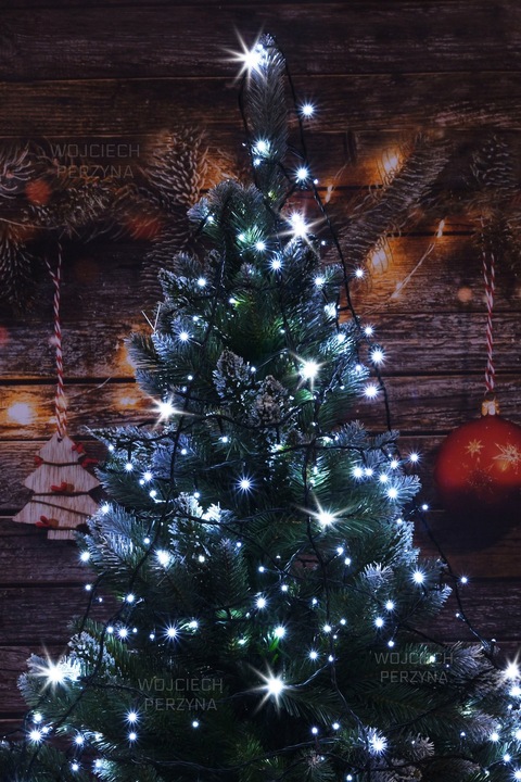 LAMPKI CHOINKOWE 500 LED 35M ZEWNĘTRZNE NA CHOINKĘ OŚWIETLENIE ŚWIĄTECZNE