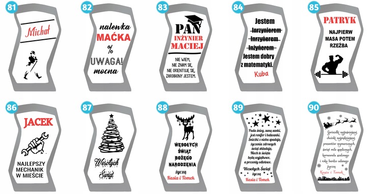 KARAFKA Z GRAWEREM NA PREZENT RÓŻNE OKAZJE 750ml