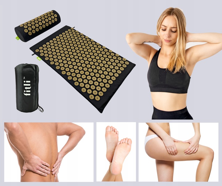 MATA ZDROWOTNA DO AKUPRESURY Z KOLCAMI + PODUSZKA