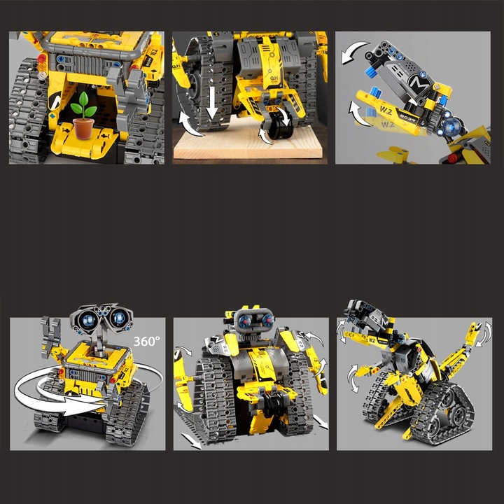 PROGRAMOWALNY ROBOT ZESTAW KONSTRUKCYJNY APP I PILOT KONTROLA DLA DZIECI