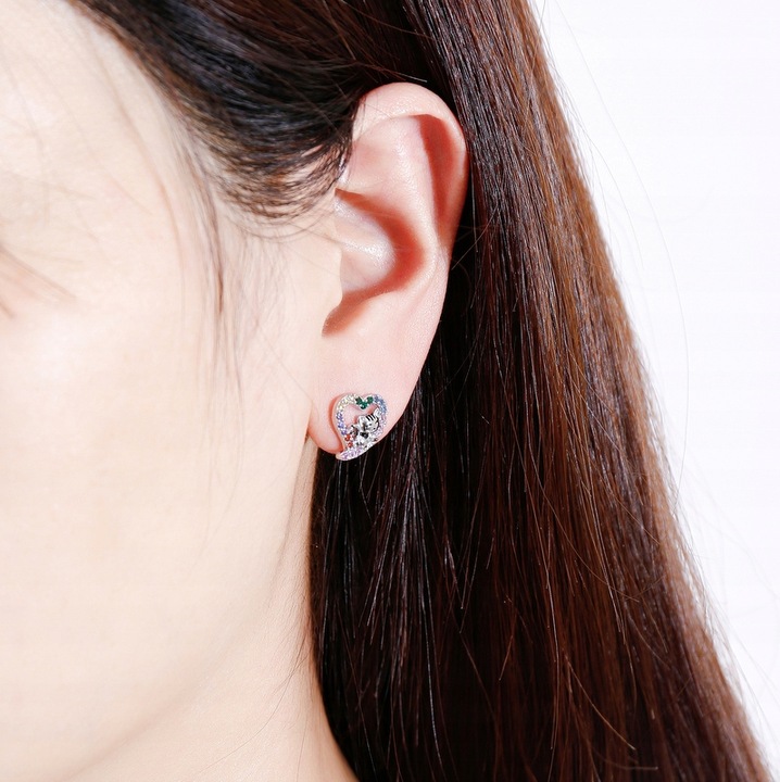 Kolczyki srebrne kotki dla dziewczynki dla dzieci srebro wkrętki sztyfty