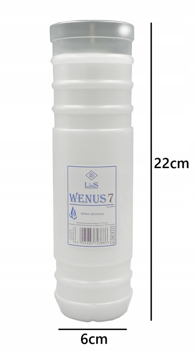 Rewelacyjne wkłady do zniczy Parafinowe Wenus7 +ZapalarkaGRATIS