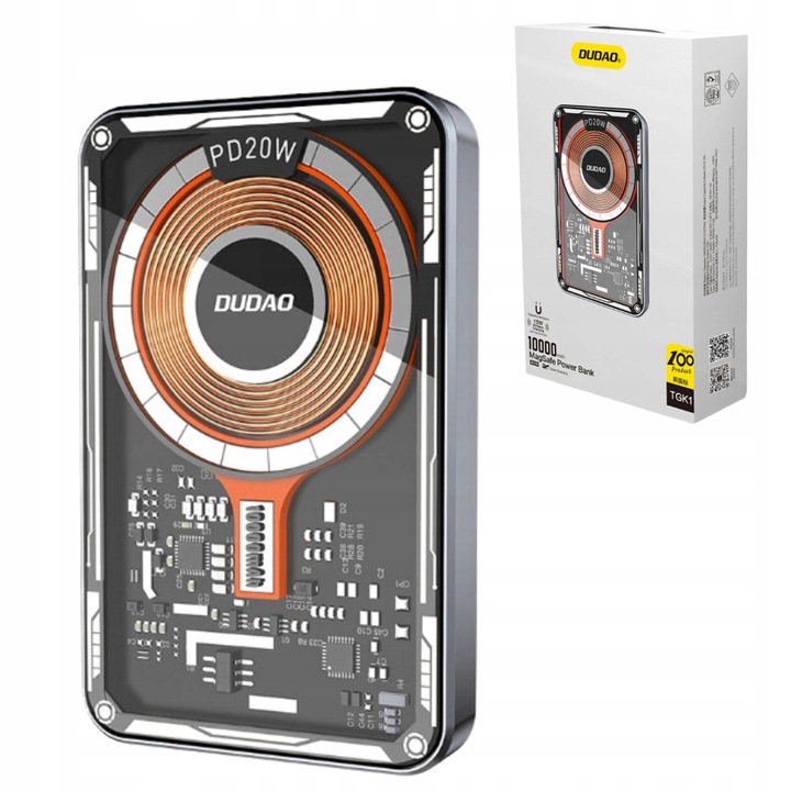 DUDAO POWERBANK BEZPRZEWODOWY 10000mAh 15W MAGSAFE DUŻY POJEMNY POWER BANK