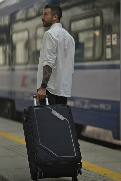 Walizka duża podróżna XXL i GRATIS materiałowa miękka pojemna 29" codura