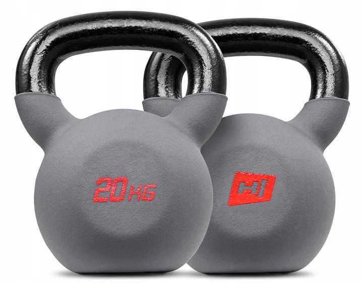 Kettlebell żeliwny 20kg kettle odważnik ciężarek wytrzymały do ćwiczeń