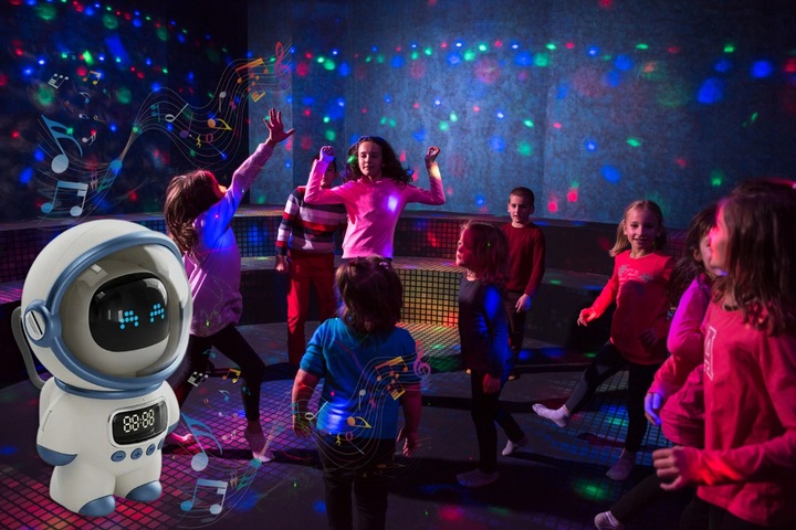 GŁOŚNIK Bluetooth z RADIEM DLA DZIECI bezprzewodowy LAMPKA NOCNA na PREZENT