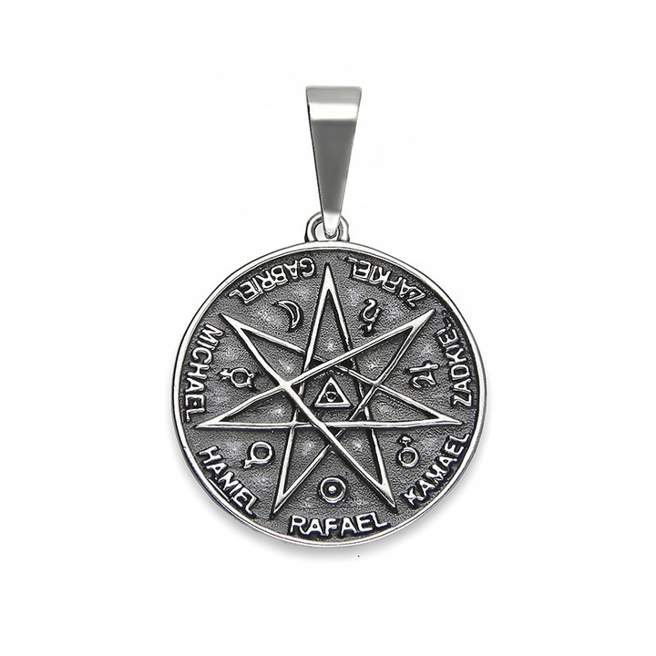 PIECZĘĆ SIEDMIU ARCHANIOŁÓW TALIZMAN ANIOŁÓW SREBRO 925 #2