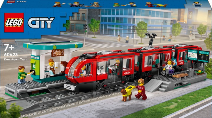 LEGO City 60423 Tramwaj miejski ze stacją Miasto