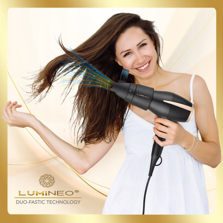 LUMINEO suszarka PRO do włosów 2400W 5w1 jonizacja dyfuzor olejków 3x serum