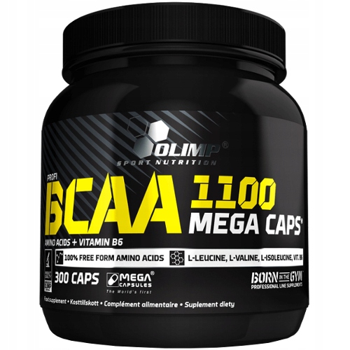 OLIMP BCAA 1100 MEGA CAPS 300caps AMINOKWASY EAA