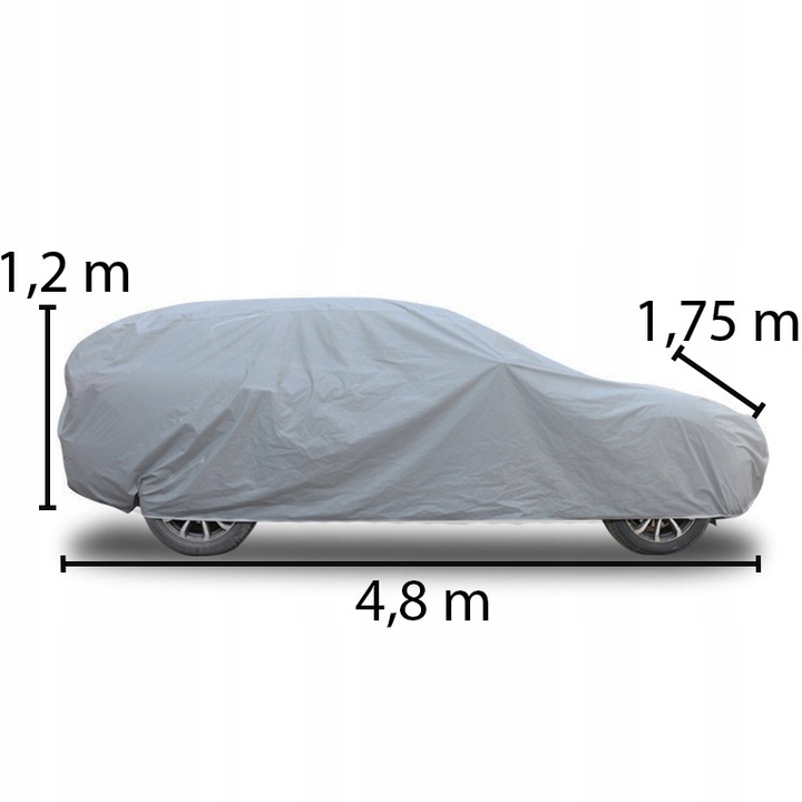 POKROWIEC PLANDEKA NA SAMOCHÓD PEVA DUŻY SAMOCHÓD AUTO WODOODPORNY MOCNY L