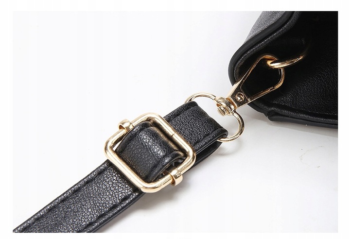 TOREBKA DAMSKA KUFEREK CZARNY BEŻ DO RĘKI NA RAMIĘ LISTONOSZKA WĄŻ