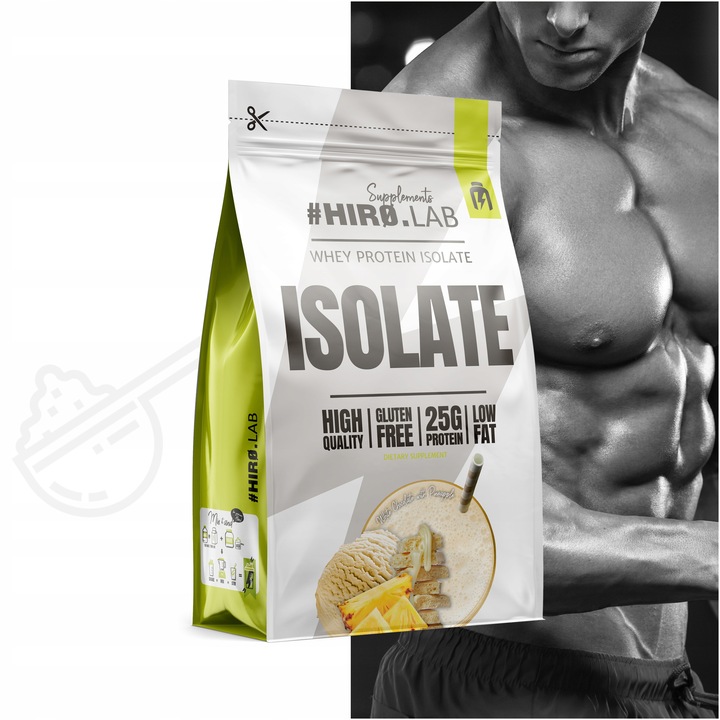 Izolat Białka BIAŁKO 700 g WPI ISO Whey Protein Isolate Ananas Hiro