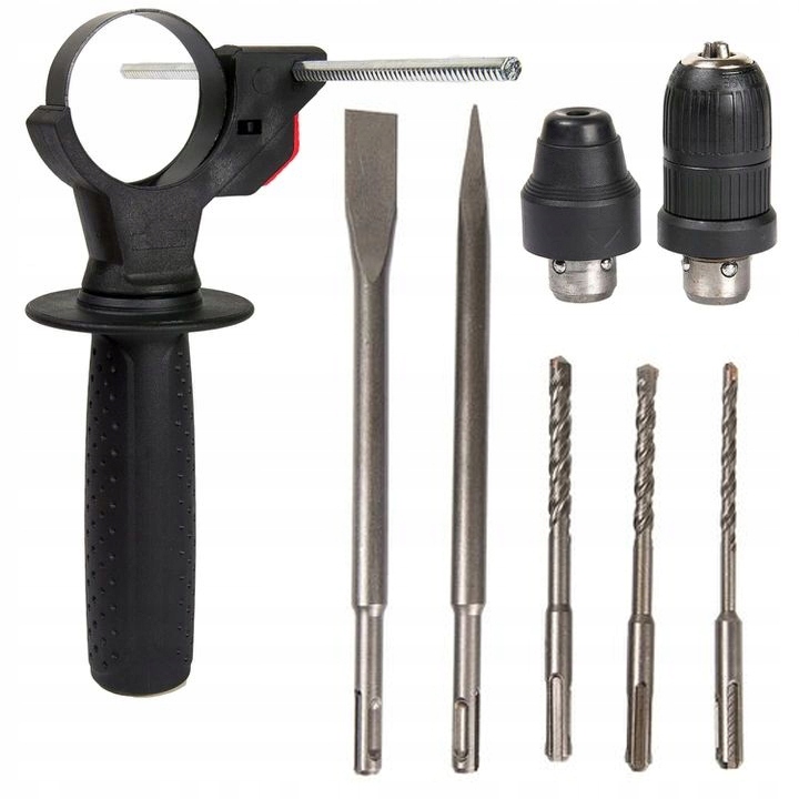 MŁOTOWIERTARKA MŁOT UDAROWY WIERTARKA SDS+ MOCNA 3050W WALIZKA DUŻY ZESTAW