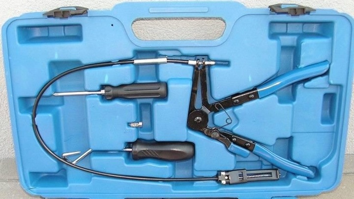 SZCZYPCE DO OPASEK ZACISKOWYCH ZESTAW 9 ELEMENTÓW OSŁON SZCZYPIEC CLICK-R