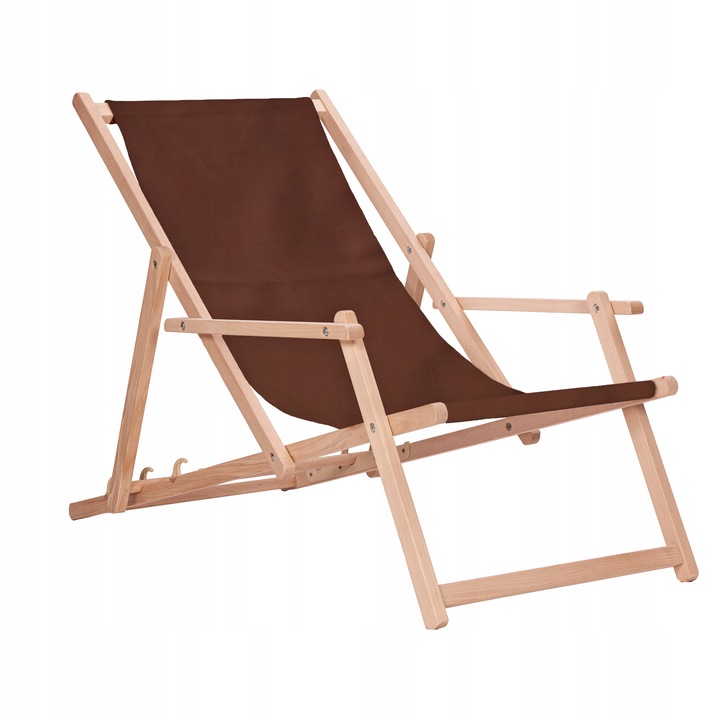 Leżak drewniany z podłokietnikami ogrodowy San-Drew TP22