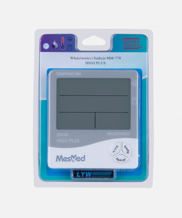 Termometr - HIGROMETR Wewnętrzny MM-778 Higo PLUS
