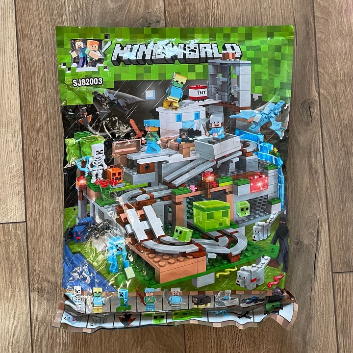 KLOCKI Minecraft GÓRSKA JASKINIA KOPALNIA