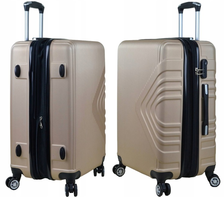 ŚREDNIA WALIZKA SUNBAG - MODEL APUS 8082 Z POSZERZENIEM pojemność 80 LITRÓW