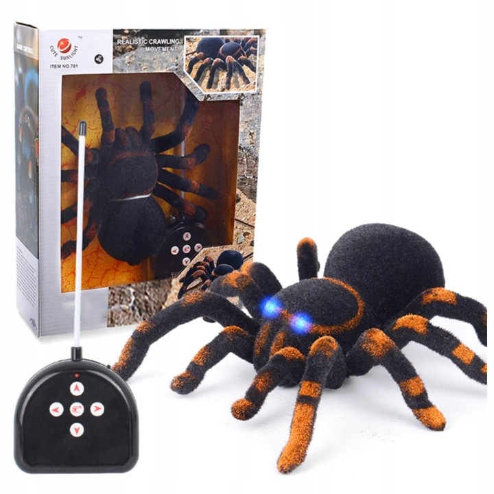 TARANTULA ZDALNIE STEROWANA PAJĄK CHODZI ŚWIECĄC