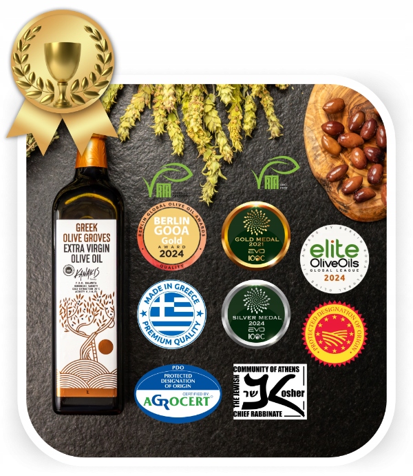 Oliwa Extra Virgin Grecka Delikatna Tradycyjna 1l - ŚWIEŻY ZBIÓR 2024/2025