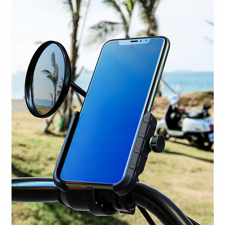 UCHWYT MOTOCYKLOWY NA TELEFON ŁADOWARKA USB 12/24v + KABEL USB 20cm