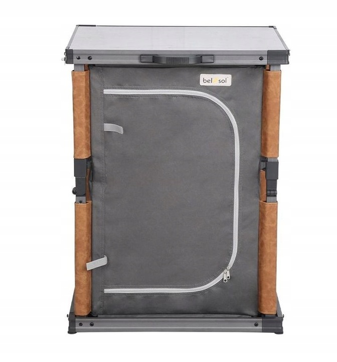 Szafka kempingowa składana pojedyncza sztywny blat Nancy - Bel Sol