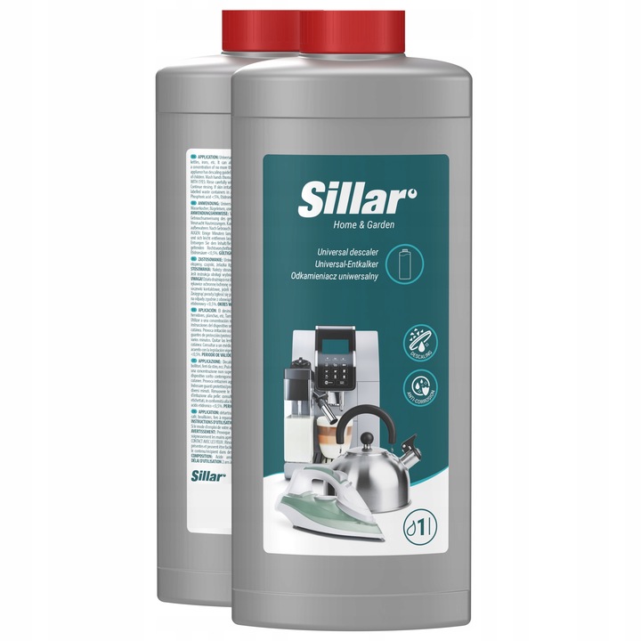 Odkamieniacz do ekspresu 1l + 3x filtr wody do ekspresu Delonghi - Sillar