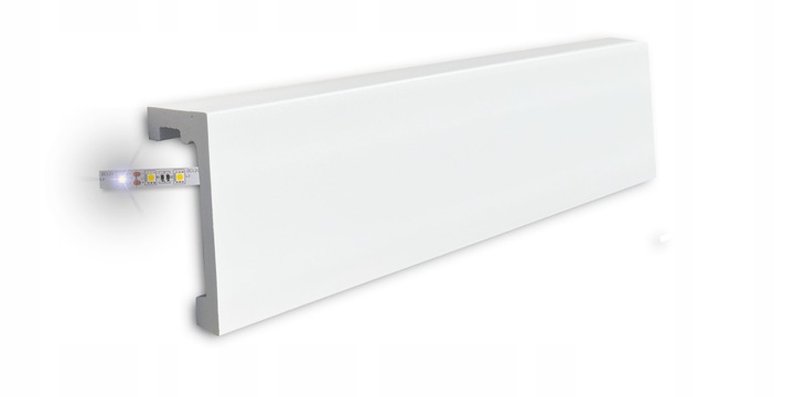 Listwa Karniszowa LED Gzyms Maskownica Karnisza 10 cm "93" - 2 metry
