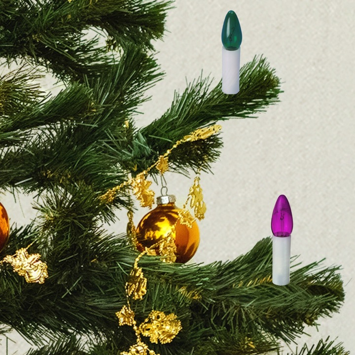 Światełka choinkowe Lampki tradycyjne PRL Świeczki żabki na choinkę Retro 3